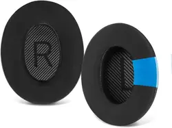 Cooling Gel Ear Pads Replacement - Premium Comfort Ear Cushions/Earmuffs for QC45 (Black cushion)