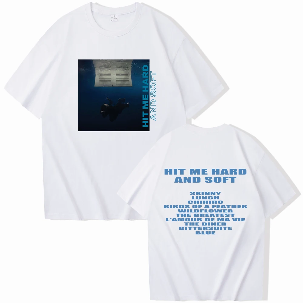 Hit Me Hard And Soft Billie T-shirt O-Neck Short Sleeve Shirts Fans Gift 3