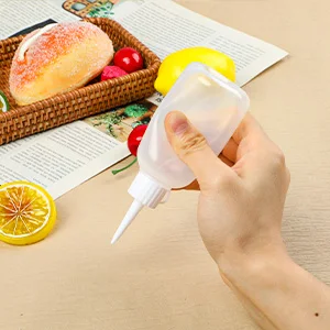 5 Pieces 100ml Plastic Clear Tip Applicator Bottle Plastic Squeeze Bottle With Tip Cap For Crafts Art Glue Multi Purpose