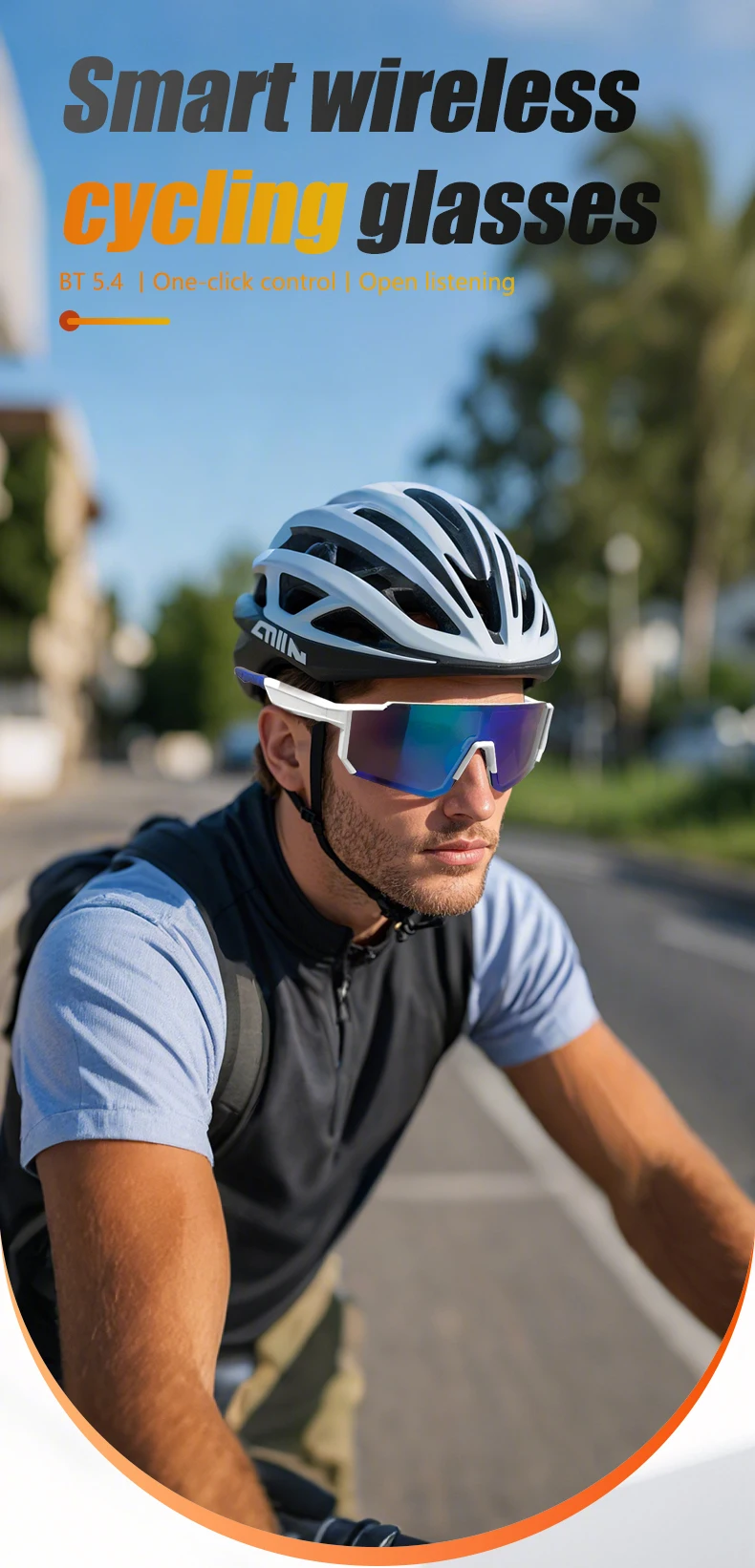 LIGE Ciclismo Sport all'aria aperta Bluetooth Chiamata Occhiali da sole intelligenti Occhiali da mountain bike Guida Arrampicata Strada Pesca Moto_voghion.com
