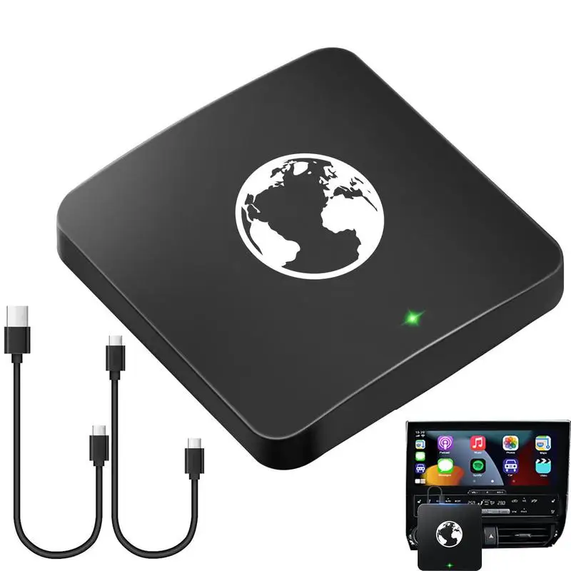 

Wireless Vehicle System Box Dongle Wired Auto Connect For Phone To Wireless With Car Plays-enabled USB Port And Type-c Port