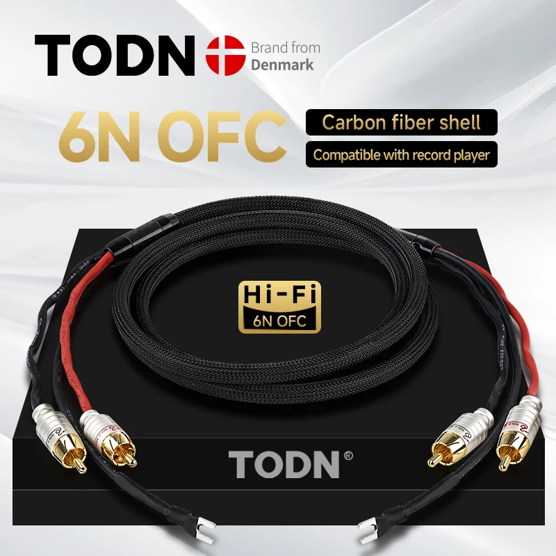 Premium Audio 2RCA Cable with Ground Wire - Gold Plated Connectors