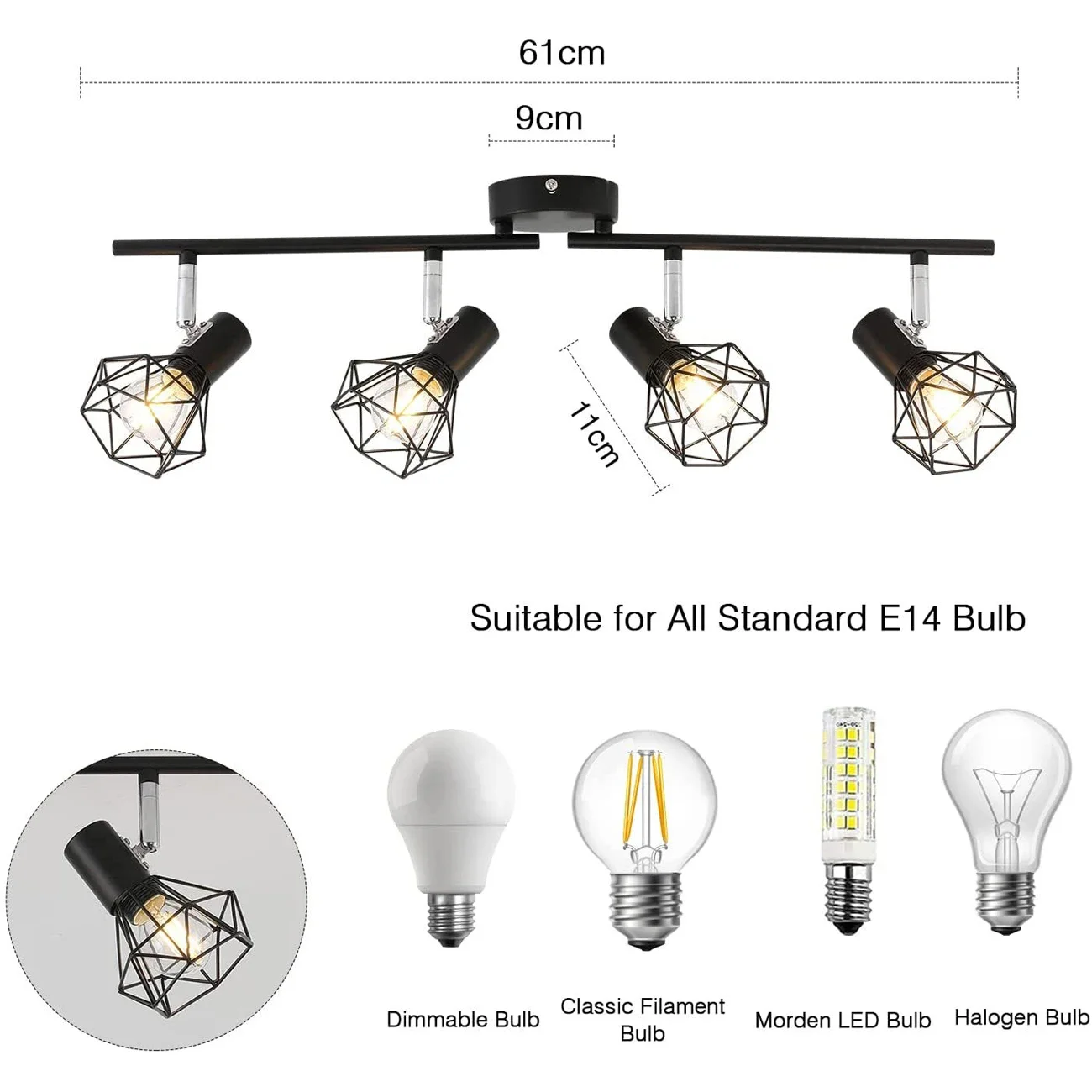 LED Ceiling Light Simple Style for Hollow Lighting Spotlight LED Lamps Spotlight Indoor Lighting Modern Ceiling Lamp