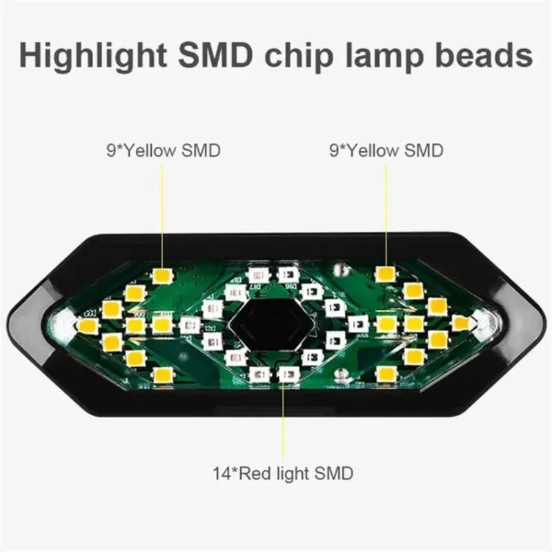 Wireless Remote Control Bicycle Rear Tail Light USB Charging Bike Turn Signals Safety Warning Light bike light set led warning light