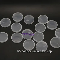 100/300/500pcs 45mm Clear Pudding PE Lids Milk Glass Bottle Universal Caps for Yogurt, Milk, Jam, Jellies, Honey, Spices Mousse 2