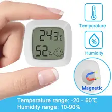 Aubess 3 Colors Humidity And Temperature Sensor,  Real-time Monitoring Smart Home Security Protection Detector No Hub Required