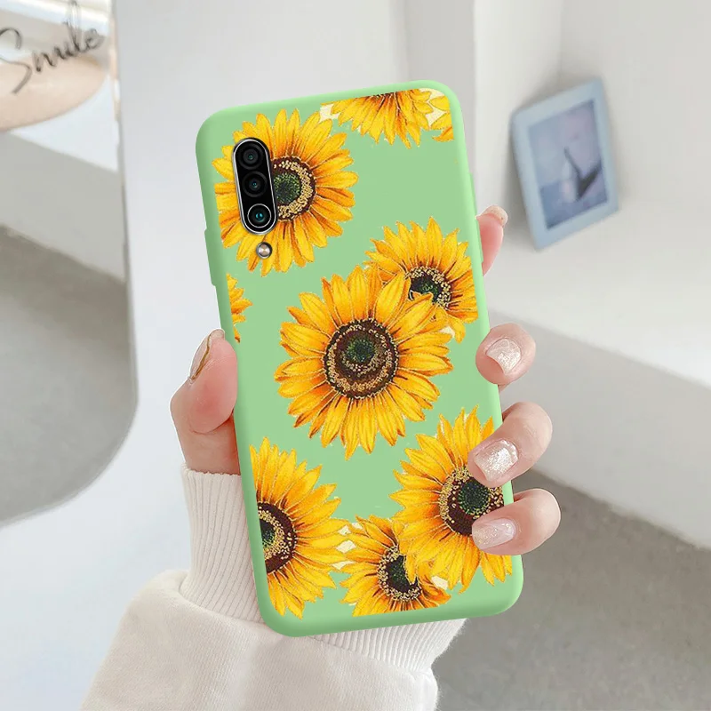 For Meizu 16xs Protective Shell Silicone Soft Shell Phone Case Candy Color Case Fashion Silicone Color Chrysanthemum cases for meizu Cases For Meizu