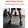 Golf Training Aids 2 Pcs Golf Force Plate Step Pad Rubber Assisted Balance Swing Practice Red Anti-slip Golf Trainer Accessories 4