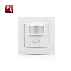 AC 110V 220V PIR Infrared Motion Sensor Wall Mounted Sensor Motion Light Switch ON/OFF Automatic Recessed For LED Lamp Bulbs