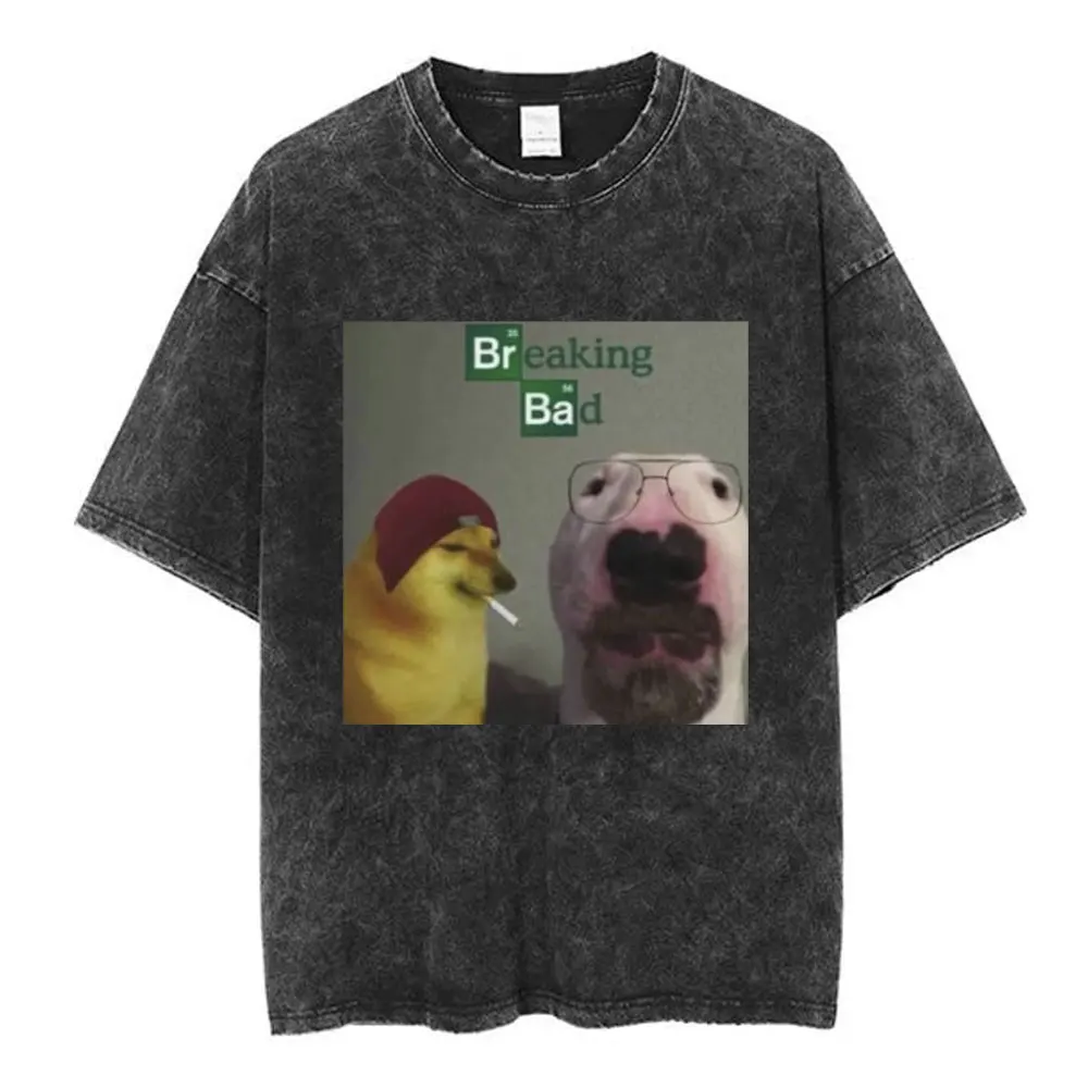 Breaking Bad Better Call Saul T Shirt y2k Washed Black Graphic Tee Mens Unisex