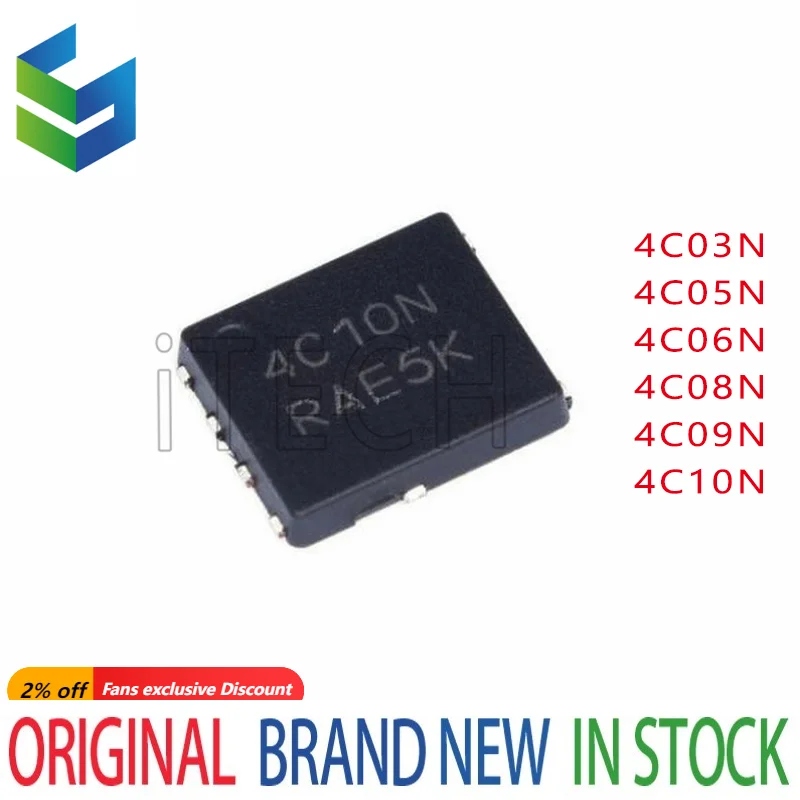 10pcs-100-New-NTMFS4C10N-NTMFS4C10NT1G-4C10N-4C09N-4C06N-4C05N-4C03N ...