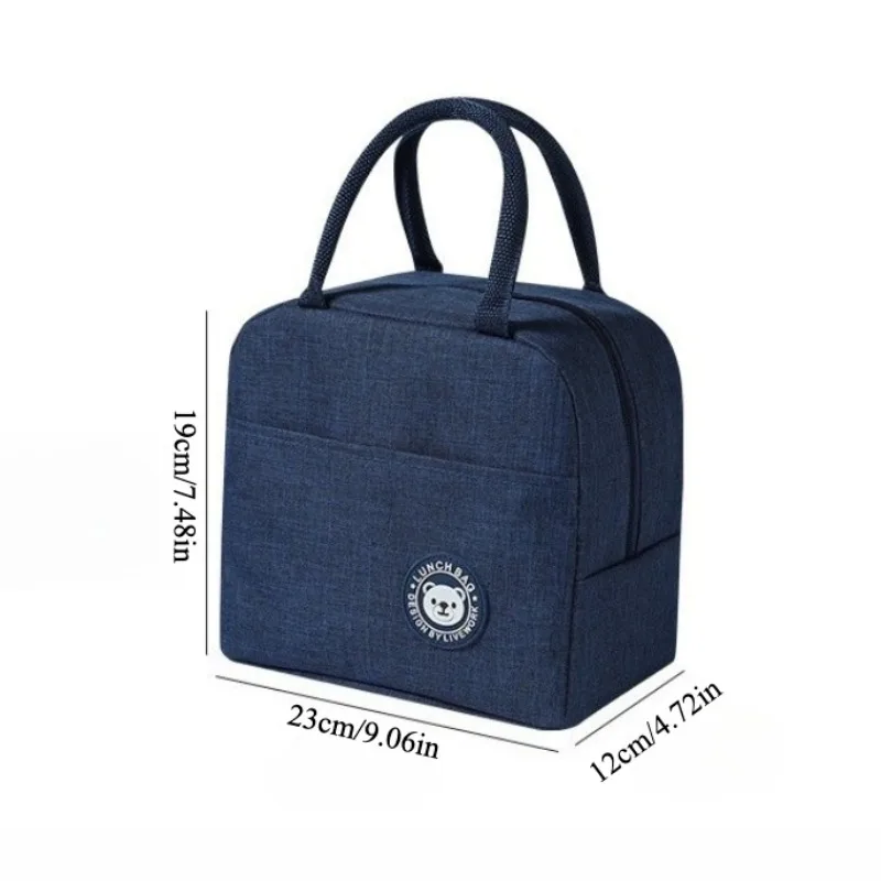 Enhanced Insulated Lunch Bag with Leakproof Lining and Zipper Closure