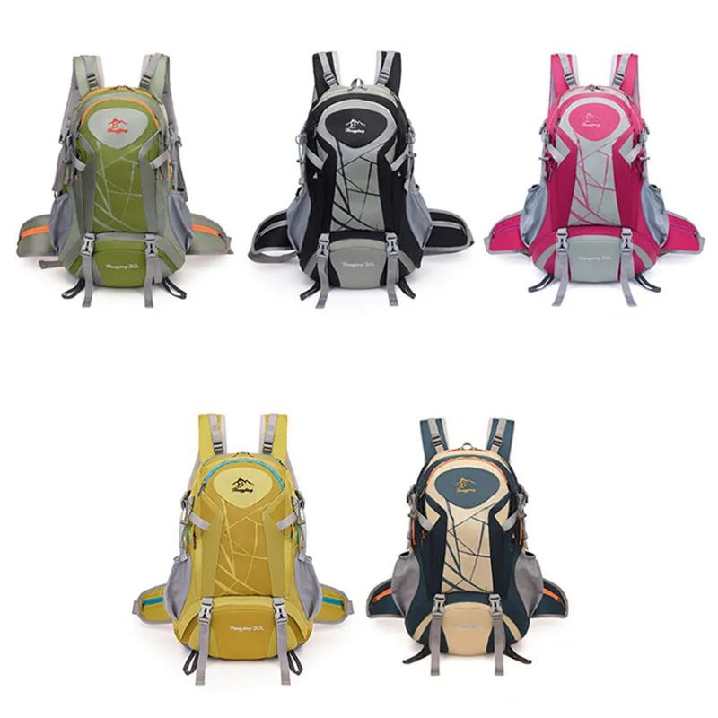 Oulylan Travel Hiking Backpack Sports Cycling Camping Backpack Rucksack Men Mountaineering Trekking Duffle Bagpack 30L Unisex 6