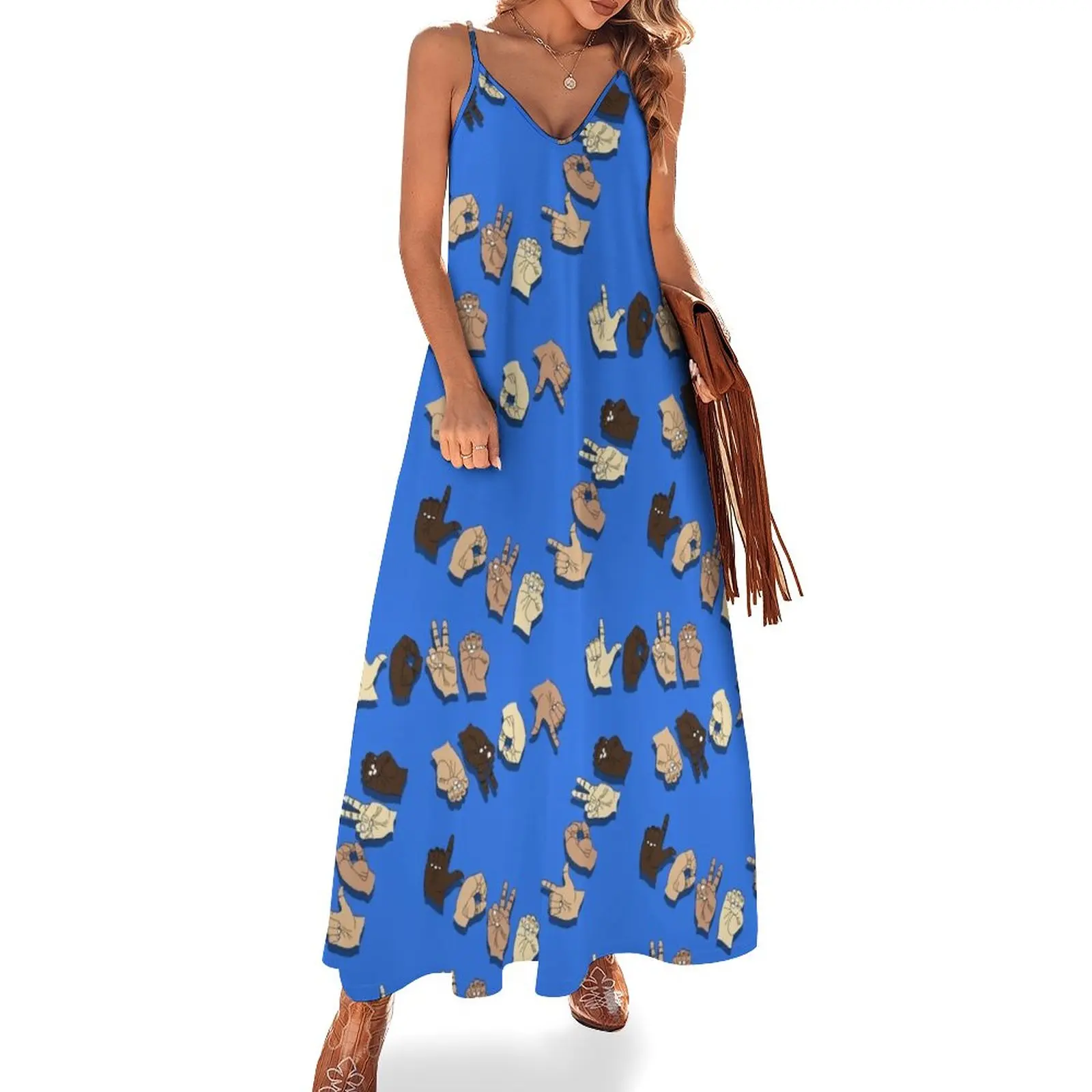

New asl love Sleeveless Dress dresses for women beach dresses