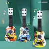 Children Simulation Guitar Mini 4 Strings Ukulele Musical Instruments Toy Kids Guitar Beginners Baby Early Education Toy Gift 4