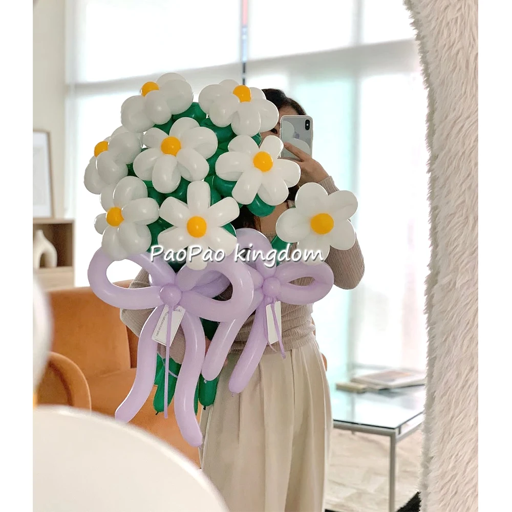 1 Set Magische Ballon Blume Material Tasche Geburtstag Party DIY Hochzeit Dekoration Ballon Brautstrauß Zu Werden Liefert Foto Geschenk – Detail 10