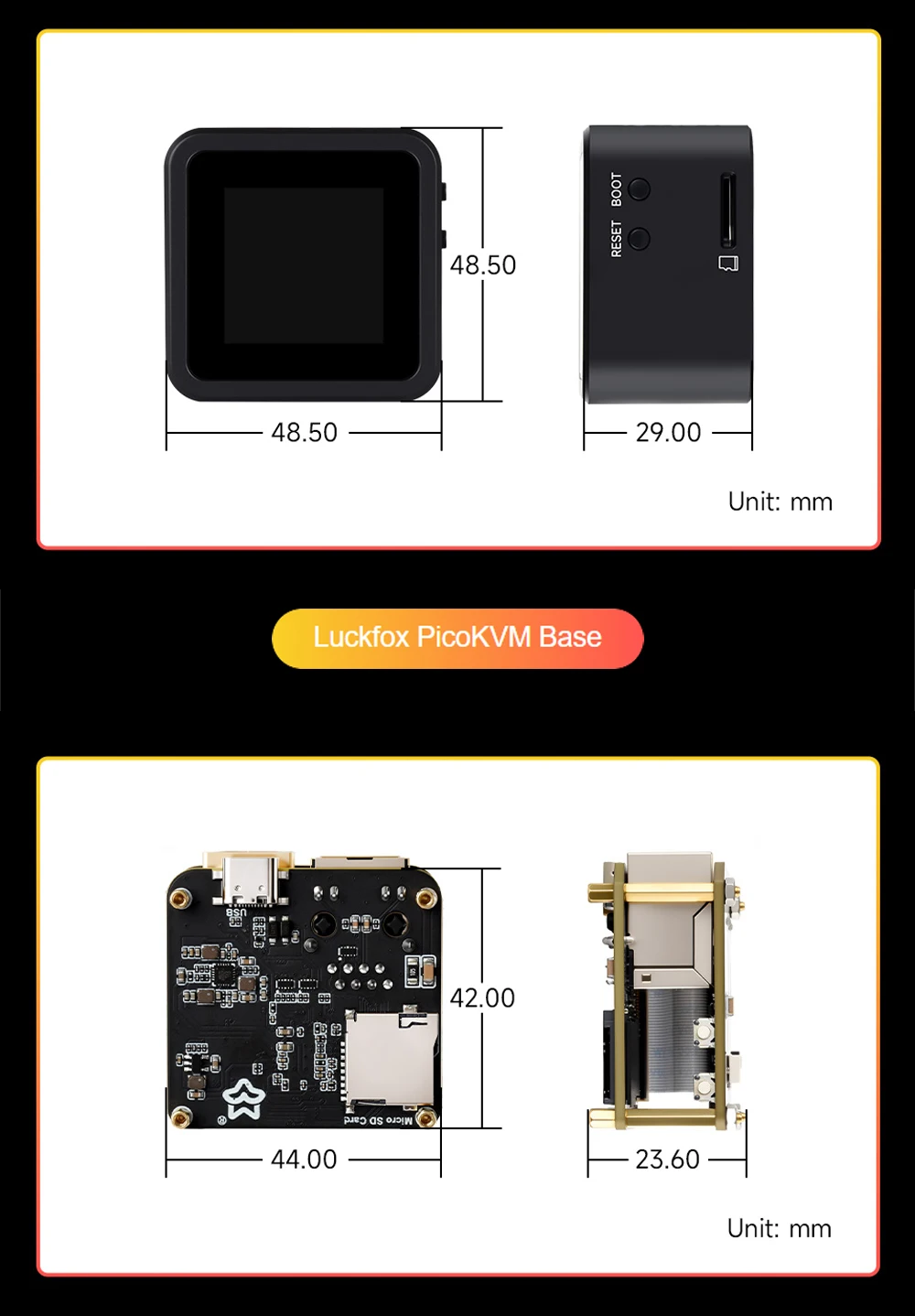 Luckfox PicoKVM Lightweight IP KVM Remote Management Tool Supports HDMI Video In