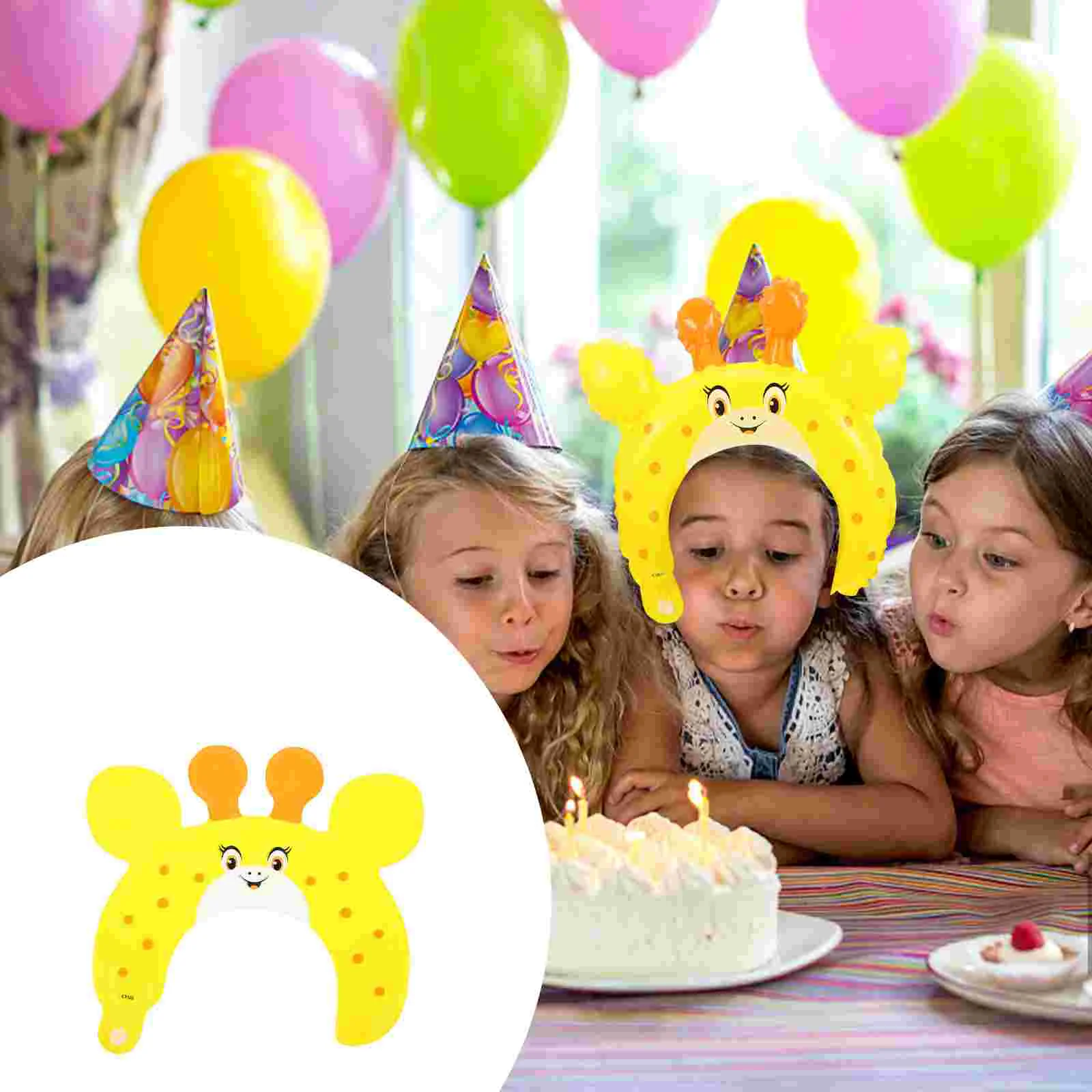 

50 Pcs Headband Aluminum Film Balloon Animal Headbands Cartoon Balloons Party Headwear