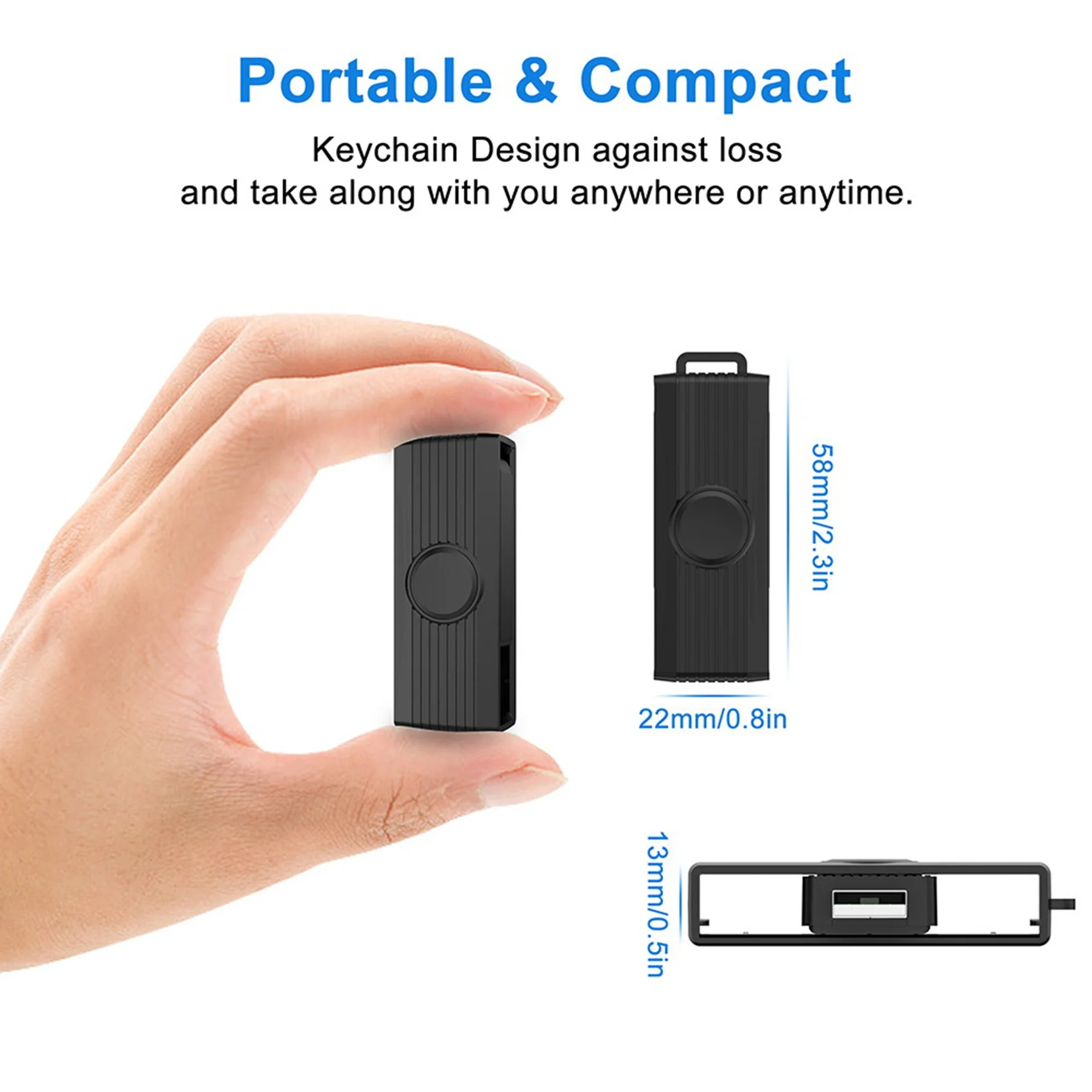 ELECT-Smart Card Reader Smart Card/SIM/ID/CAC Card Smart Card Reader Adapter For Android Phones PC Computer