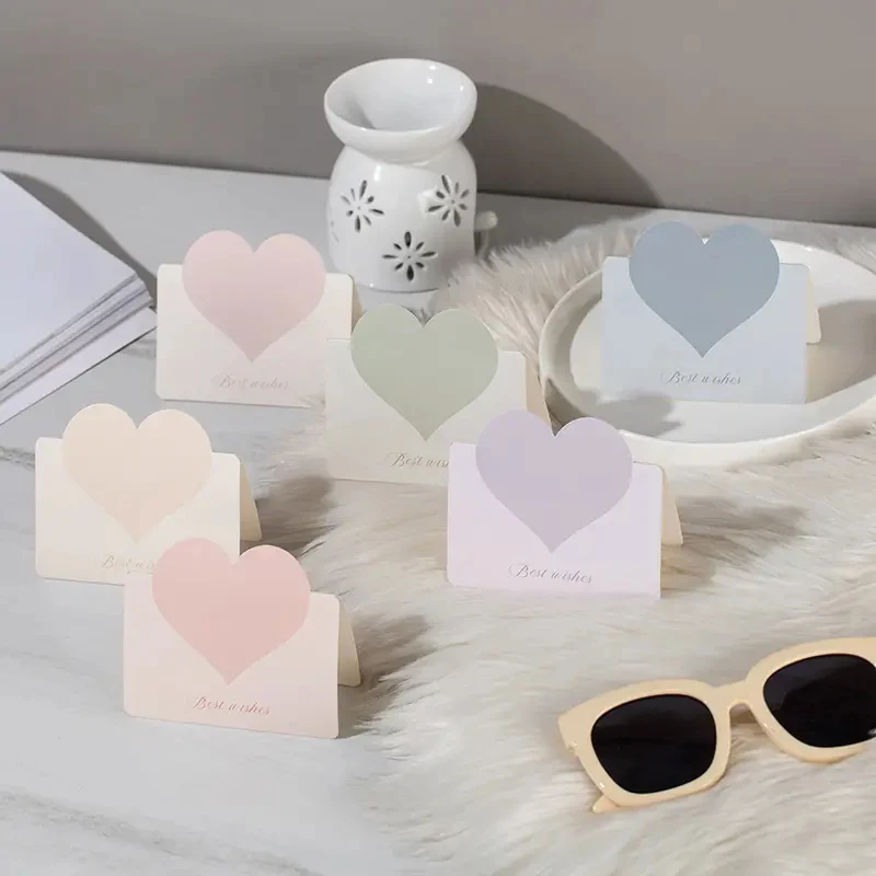 Valentine's Day Love Heart Greeting Card with Envelope 100pcs