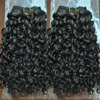 Pixie bouclés cheveux humains paquets brésiliens cheveux bruts tissage profond bouclés cheveux paquets 8-40 pouces cheveux humains lâche vague profonde paquets 2
