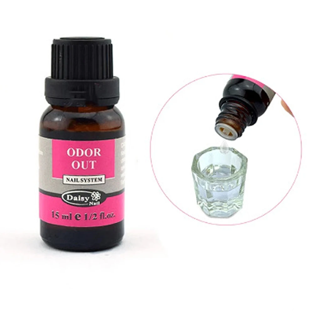 15ml Nail Art Peach Fragrance Odorizer Acrylic Liquid Monomer Odor Reducer Removal Essential Oils for Nail Systems ODOR OUT O#2 nail acrylic liquid