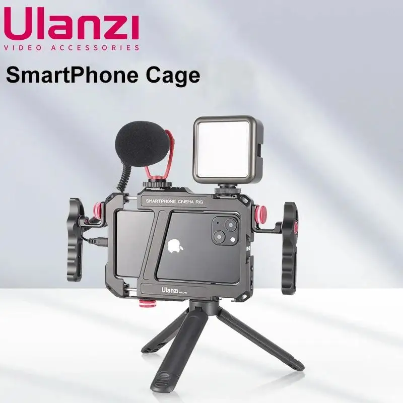 

Ulanzi Lino Universal SmartPhone Cage Protective Case Cage with Side Handle Rig for iPhone 15 14 13 Samsung Huawei Xiaomi OPPO