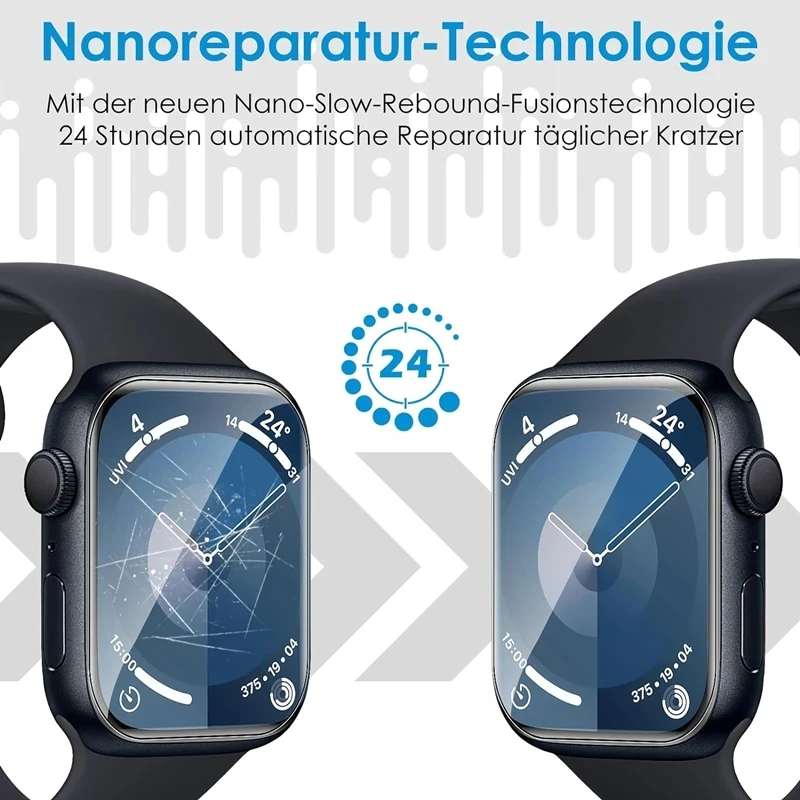 Premium HD Hydrogel Screen Protector Film for Apple Watch - Anti-Scratch & Soft TPU