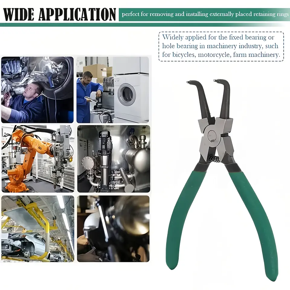 4pcs Multifunctional Circlip Pliers Set, Internal & External Retaining Ring Pliers for Industrial & DIY Use image 6