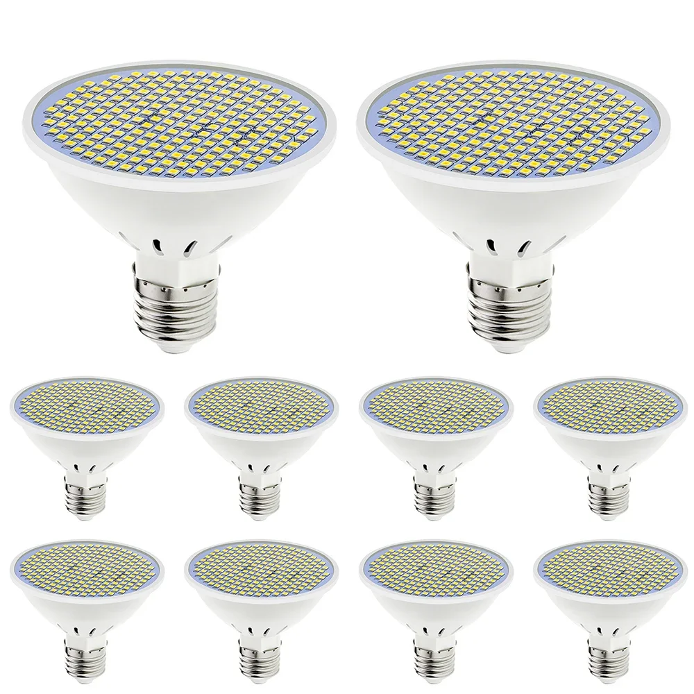 10 Pcs/Lots 300 Leds 2835 LED Bulbs 85-265V E27 Lamp Spotlight Bulb Lampara 220V  Led Spot Light Efficient Heat Dissipation