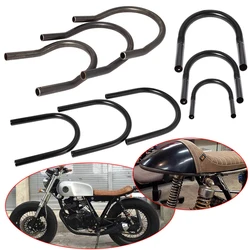 Motorcycle Flat Upswept Tracker End Rear Seat Loop Cafe Racer Modified Frame Hoop for Universal Yamaha BMW Honda CB LED Light