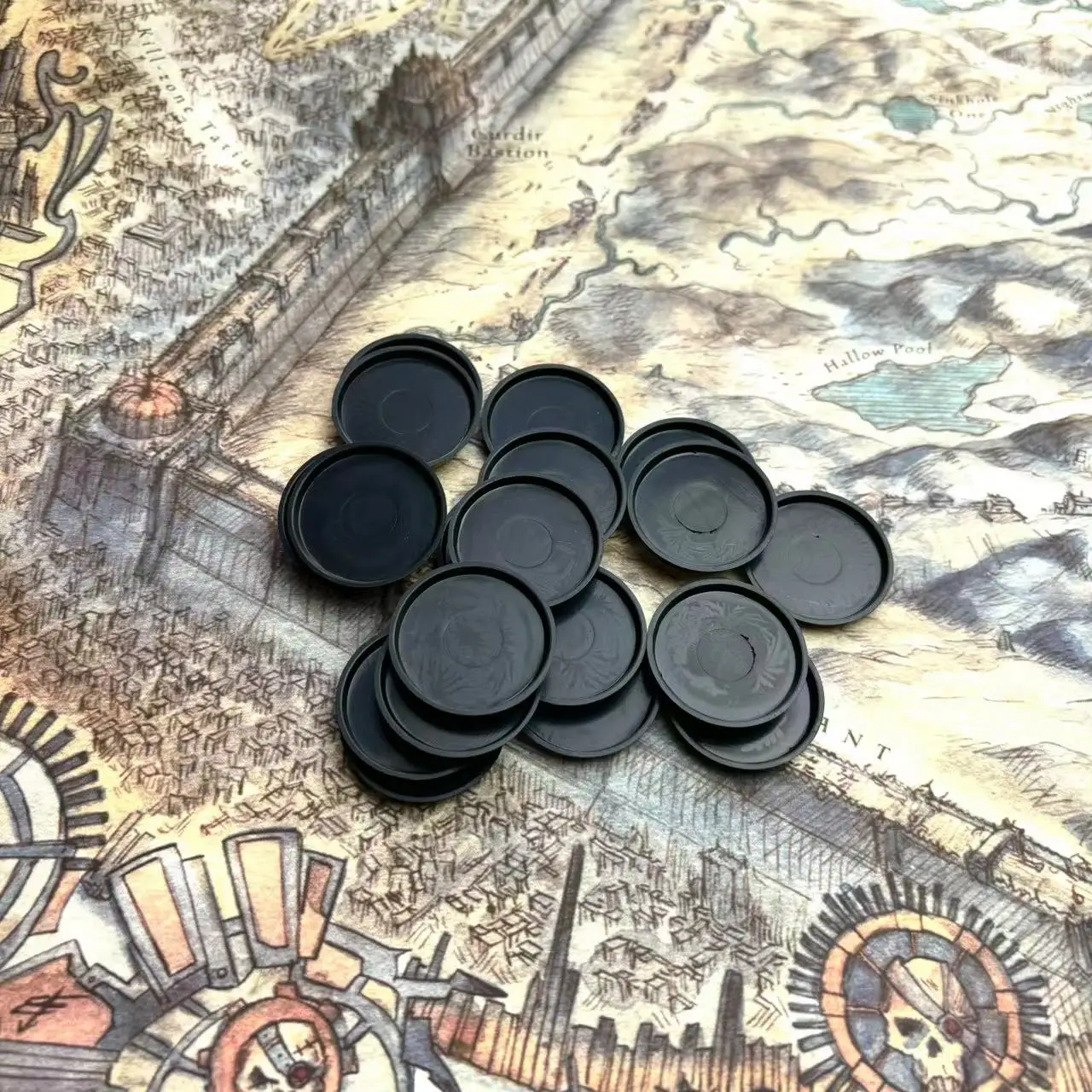 28.5mm Round Bases for Gaming Miniatures and Table Games Round 28.5mm Bases