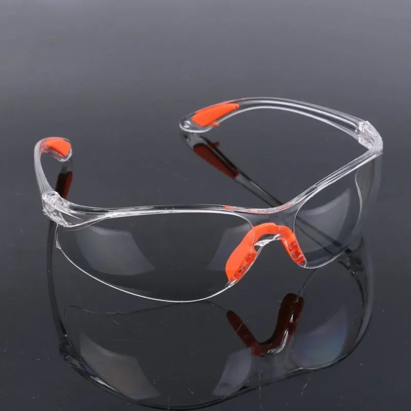 Protective Goggles Protective Glasses Lab Work Safety Eye Protective Glasses PC Material Anti Impact Wind Dust Proof Goggles Safety Riding Clear Glasses