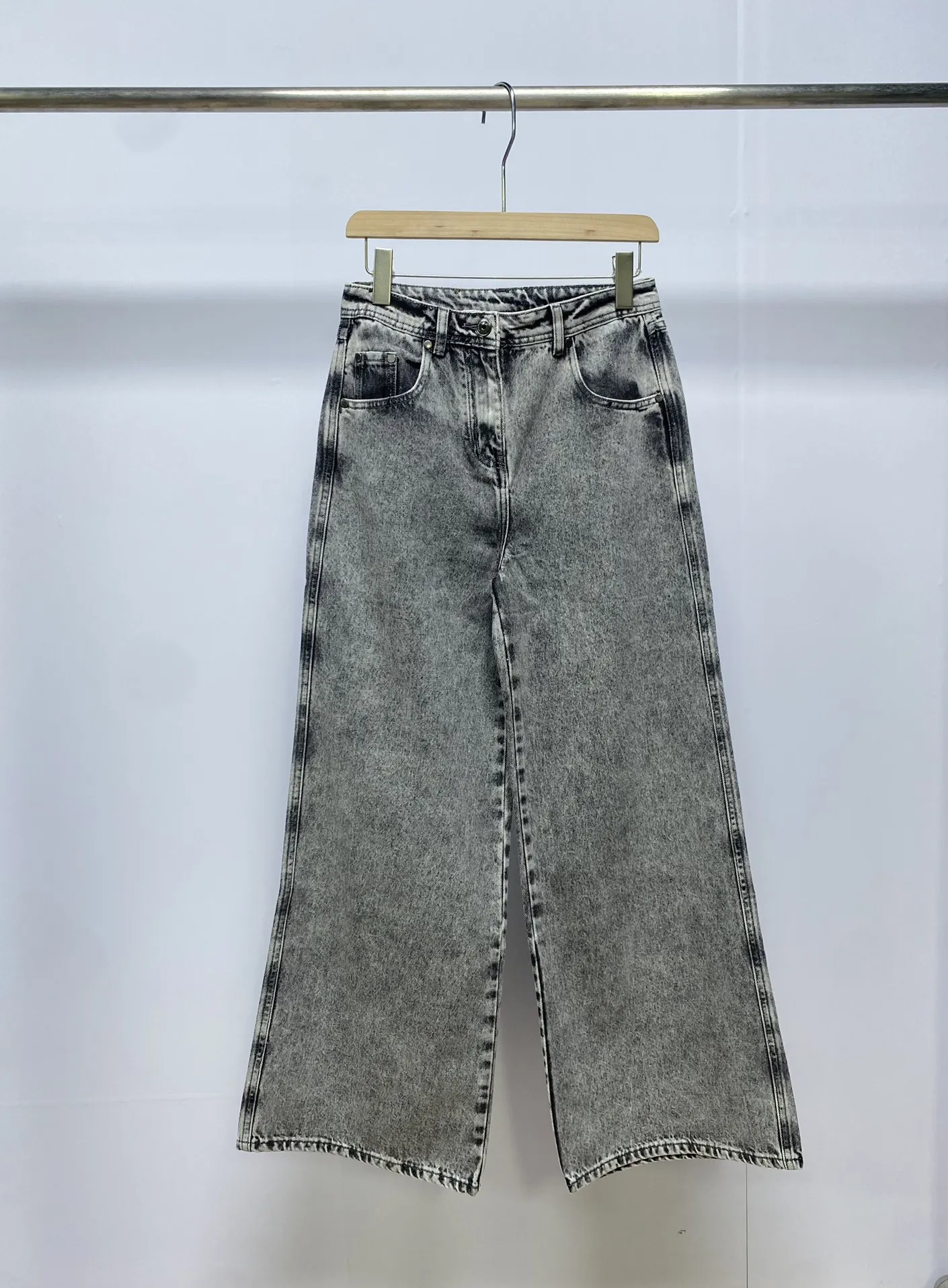 

Women Jeans Casual Denim Wide Leg Pants