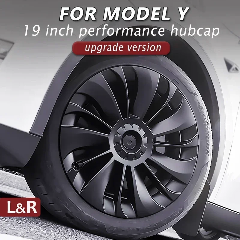 Wheel hub covers wheel hub caps 4PCS Hub Cap Car Replacement Wheel Cap 19 Inch Performance Automobile Hubcap Full Cover Accessories for Tesla Model Y