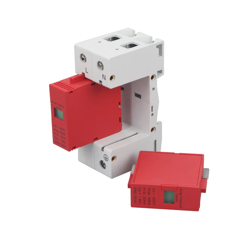 Photovoltaic Power Surge Protector AC 220V-400V 3/4 Pole voltage protection