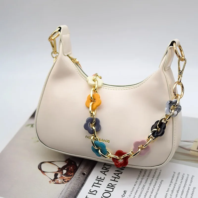 Fashion Acrylic Handbag Chains Shoulder Bag Strap DIY Purse Chain Resin Chains Handles Belt Parts Bag Accessories Bag Chain