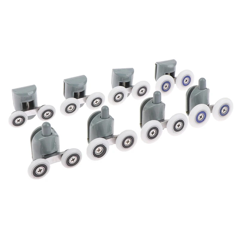 Zinc Alloy Double Shower Door Roller Wheel Runner/pulleys/rollers/wheels Bearing Diameter 20mm/23mm/25mm/27mm 1Set shower door rollers,sliding door roller,shower room pulley,shower room rollers,sliding door pulley