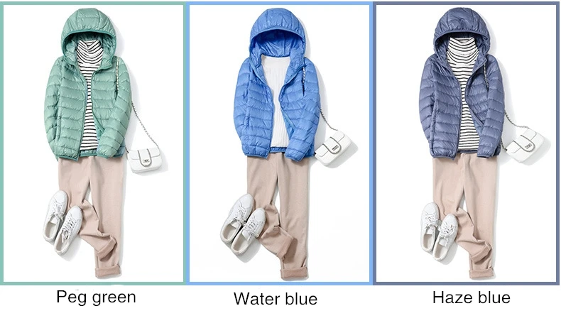 15 Colors Women Ultra Lightweight Puffer Jacket 2023 New Korean Fashion Hooded Short Female Wind-Resistant Breathable Down Coat