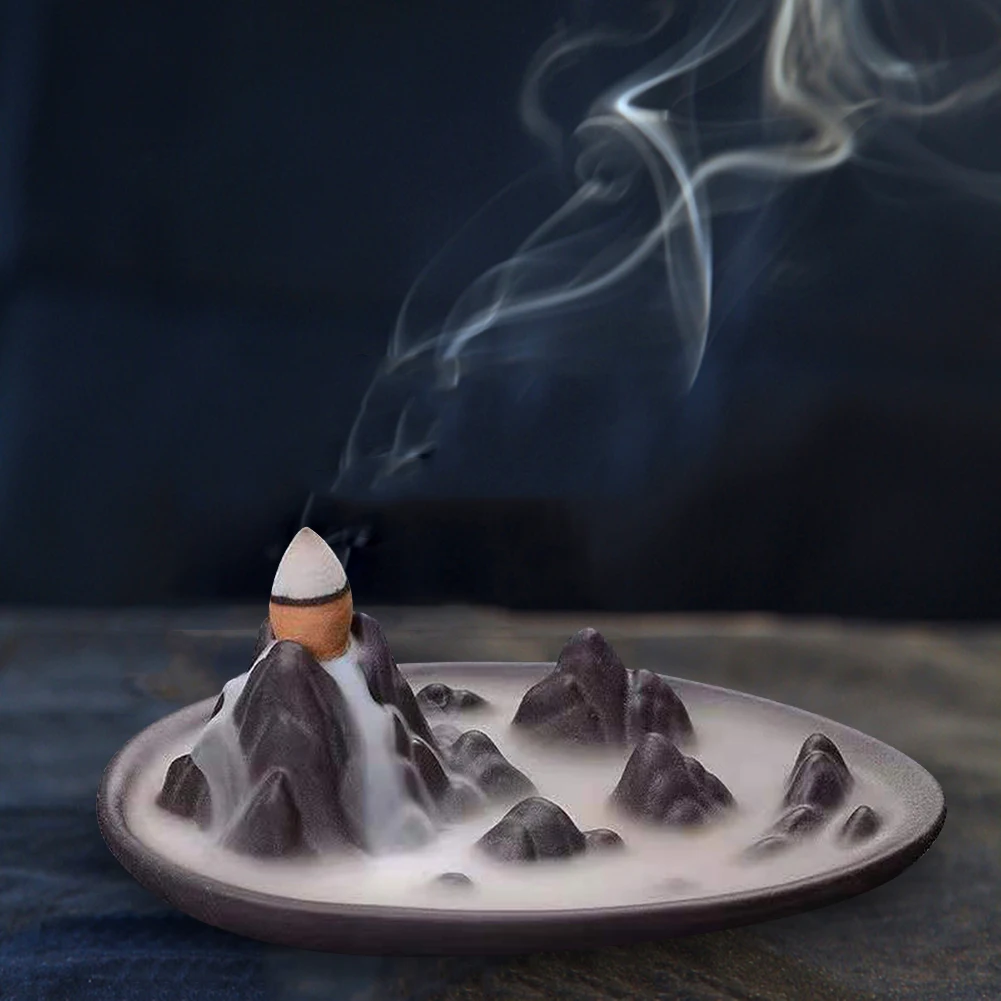 Smoke Fountain Incense Waterfall Cone Incense Burner Waterfall