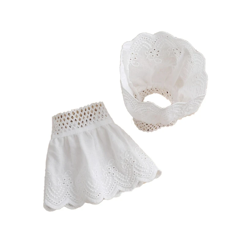 

Delicate Detachable Sleeves Cuffs White Women Lace Wedding Flounces Ruffled Paired Wrist Warmer Ruffled for Sweater