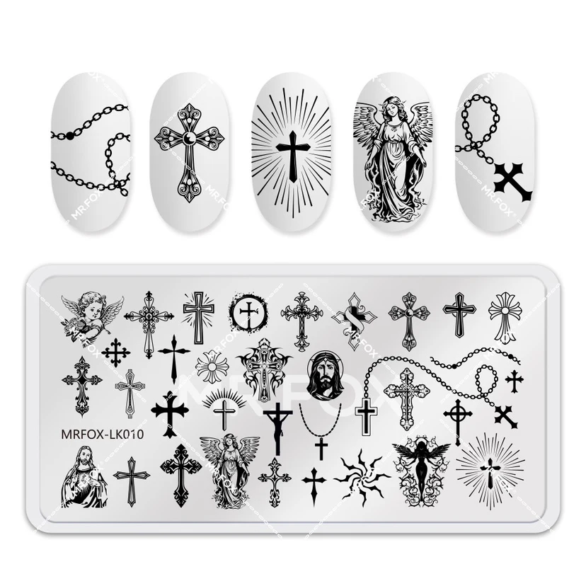 1 Pcs Template Nail Art Stamping Plates Manicure Nail Stamp Plate Image Painting DIY Nail Decal 4