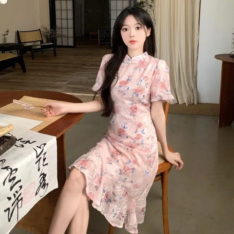 Женское восточное платье-Ципао