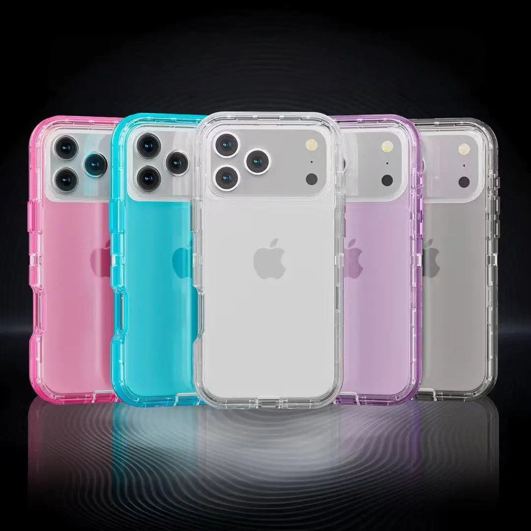 Ultra-Durable Clear Transparent Thick Phone Case - Heavy Duty Shockproof Hard Cover