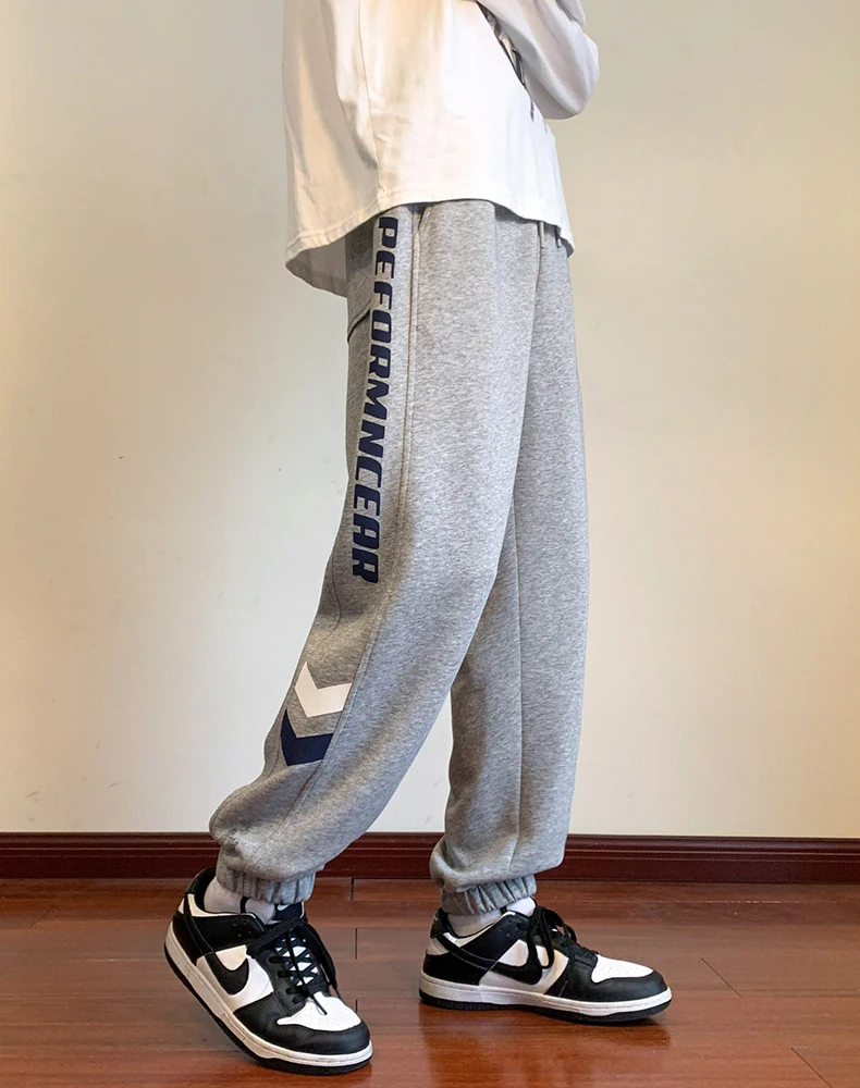 Lässige Herren-Jogginghose für Frühling/Herbst 2026 – Lange, lockere Sweatpants mit Kordelzug, Outdoor-Sport-Leggings mit elastischem Bund – Detail 10