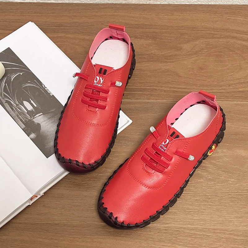 

Women Sneakers Flats Platform Loafers Spring Fashion 2024 Lace Up Walking Shoes Sport Running Shoes Big Size Retro Zapatos Mujer