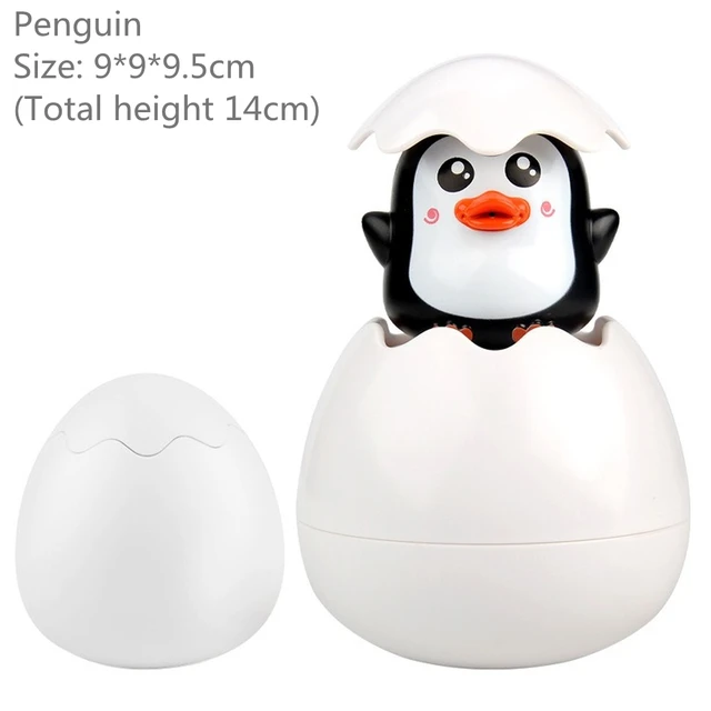 Baby Bathing Toy Kids Cute Duck Penguin Egg Water Spray Sprinkler Bathroom Sprinkling Shower Swimming Water Toys Kids Gift 3