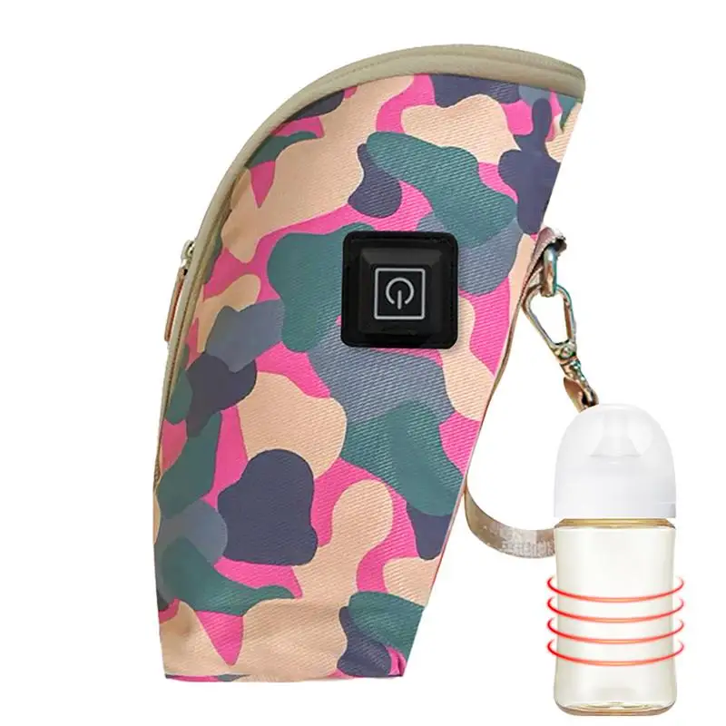 

Travel Toddler Bottle Warmer Portable USB Insulated Bag Insulated Breastmilk Cooler Bag With 3 Levels Adjustment Nursing Bottle