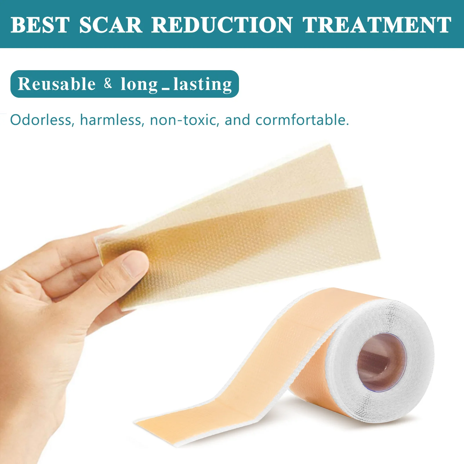 Medical Soft Silicone Gel Tape for Scar Removal myhousesproduct