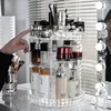 Rotating Makeup Organizer Adjustable Durable Spinning Cosmetics Perfume Skincare Product Sorting Shelf Bathroom Accessories 3